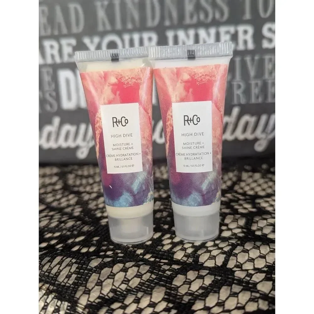 3/30 R+Co High Dive Moisture + Shine Creme Hair Styling Products Mini Travel